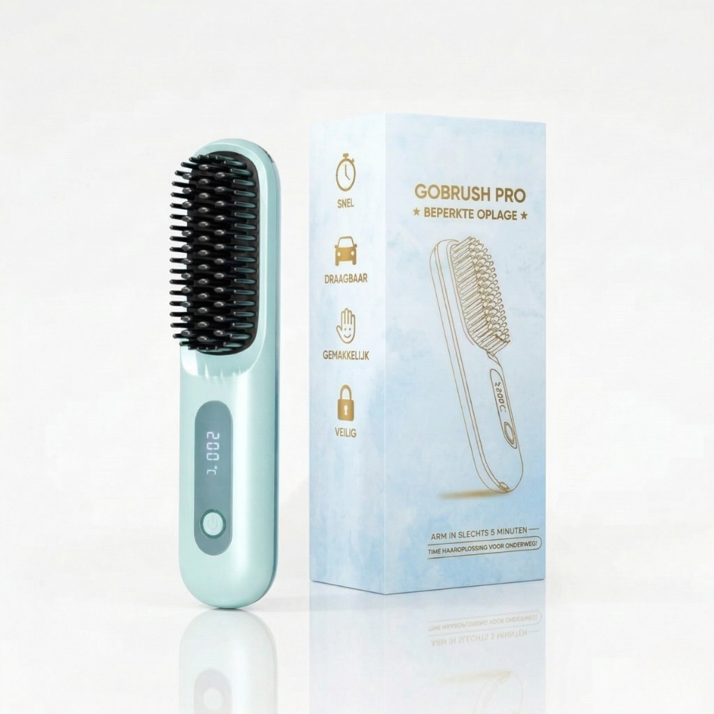 Intelligente stylingborstel voor kort haar