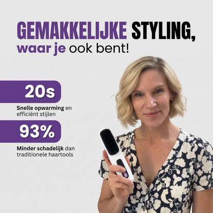 Intelligente stylingborstel voor kort haar
