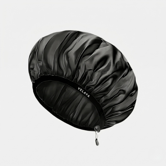 Velaya - Zijdeachtige Satijnen Douchemuts