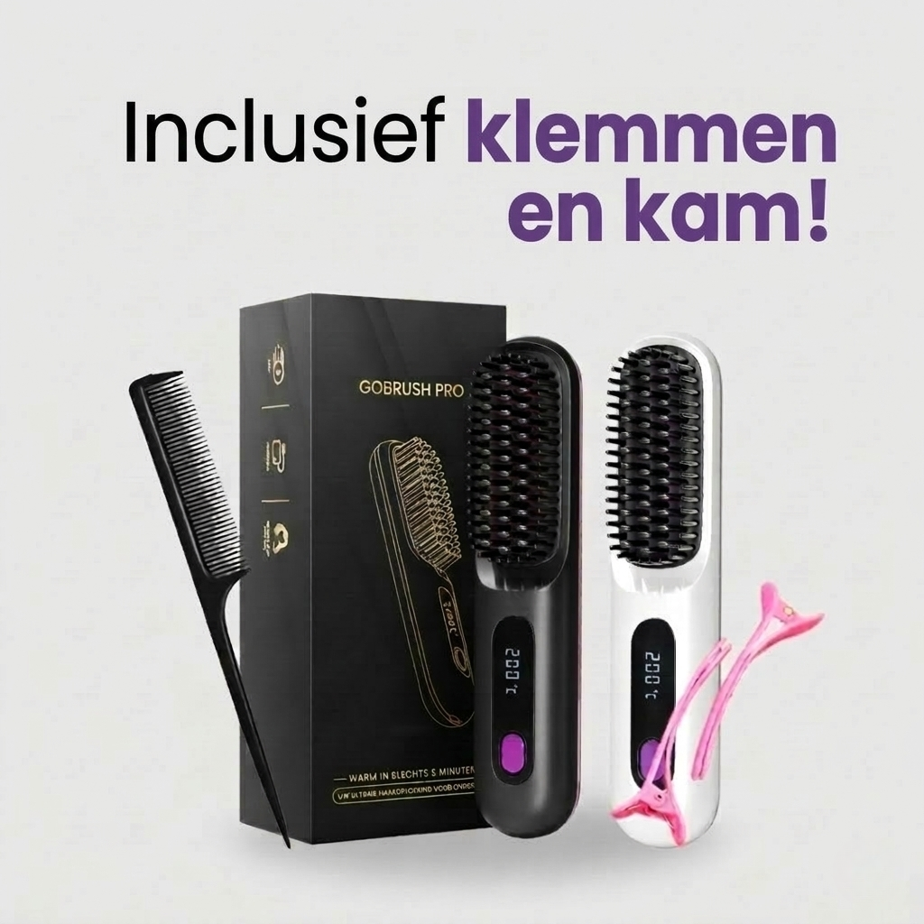 Intelligente stylingborstel voor kort haar